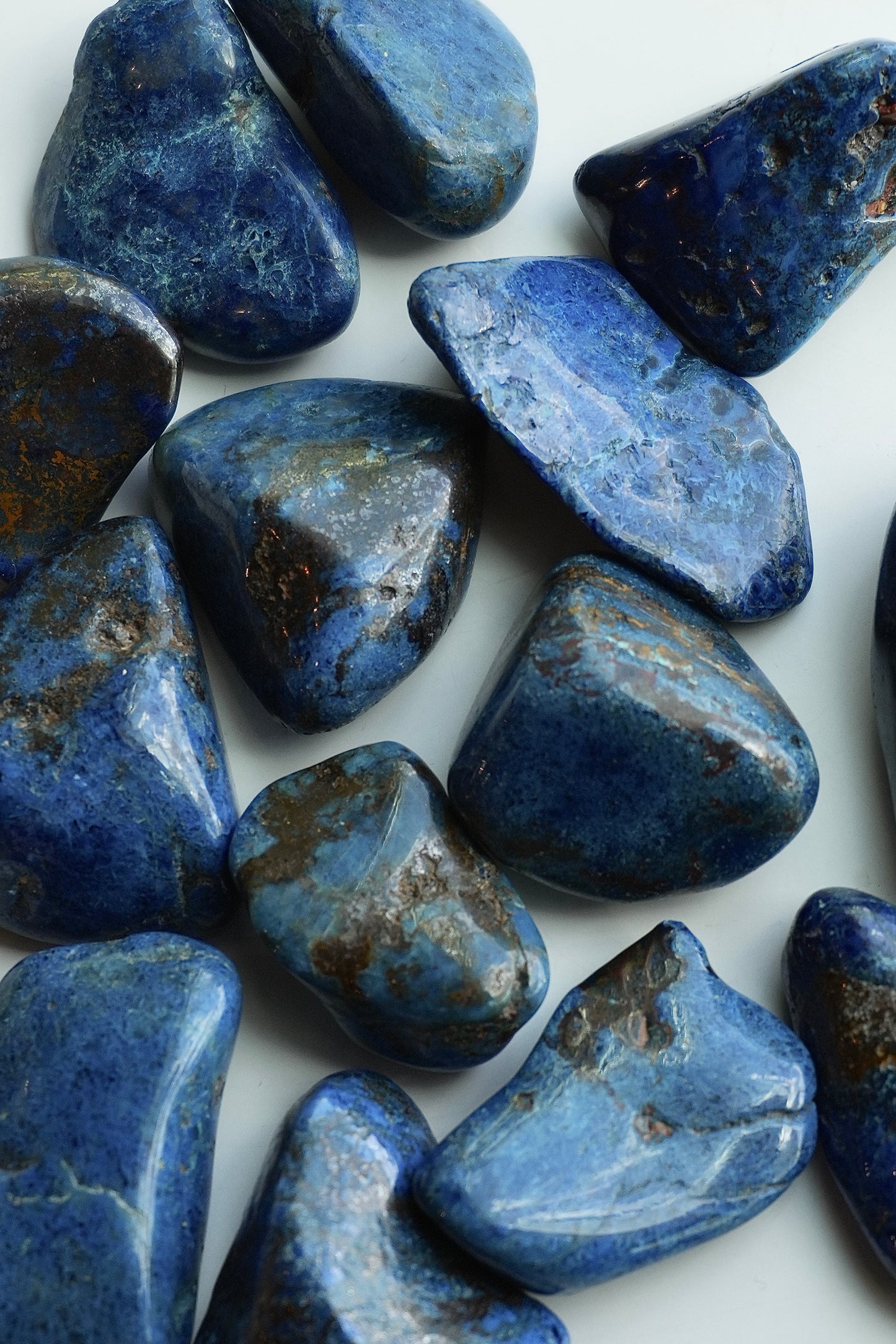 High Grade Shattuckite Tumbled