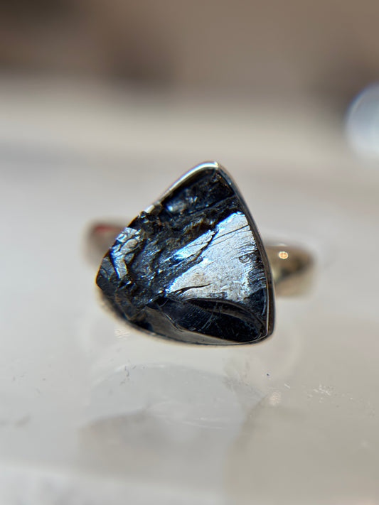 Shungite from Russia Ring Size 5