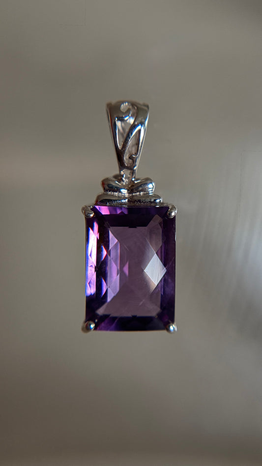 Amethyst Necklace Pendant