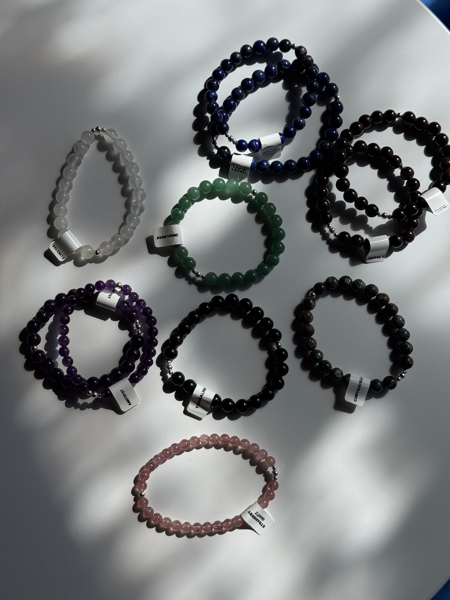 Reiki Charged Crystal Bracelets by Luna Metaphysical
