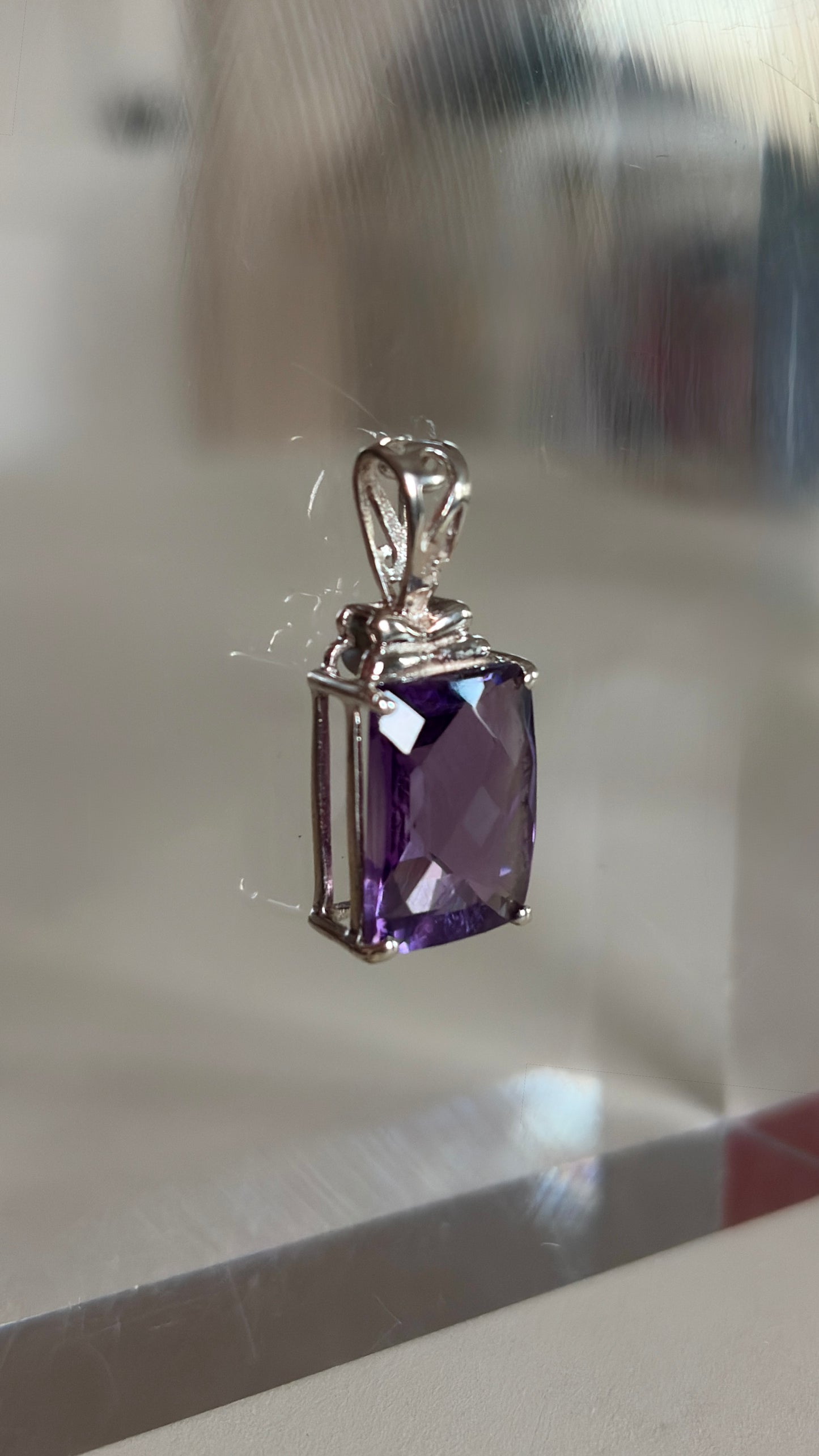Amethyst Necklace Pendant