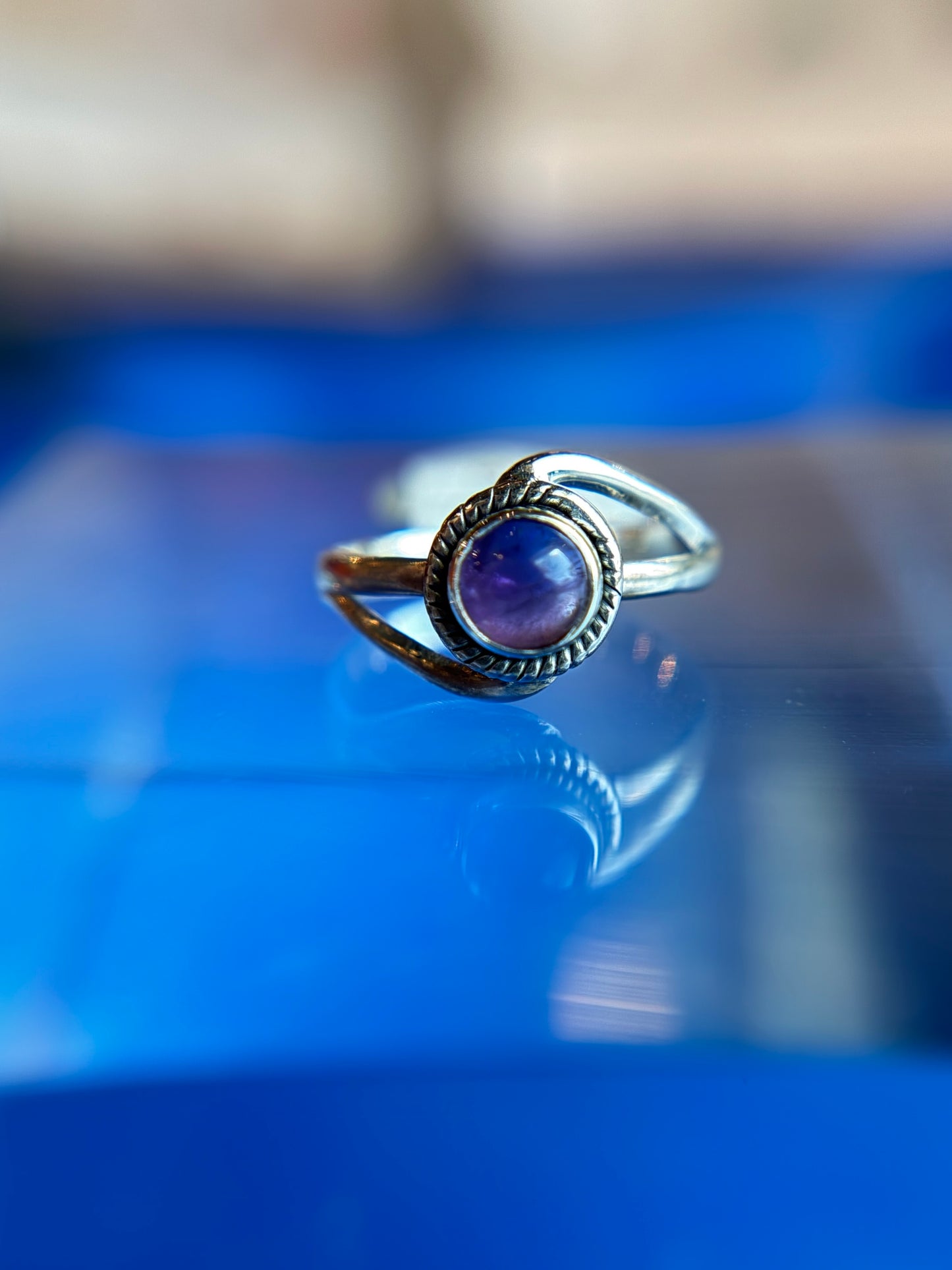 Amethyst Ring Size 5 Sterling Silver