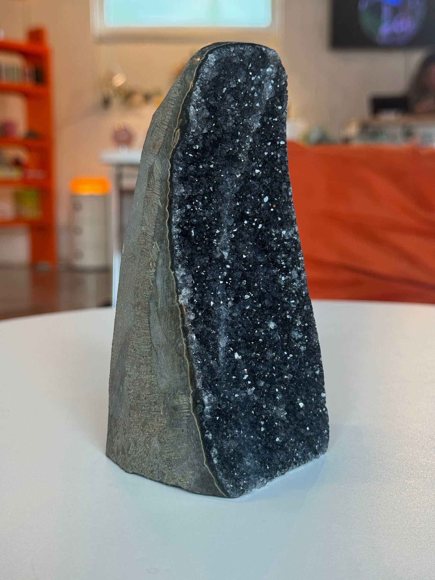 Black Amethyst Cut Base Freeform