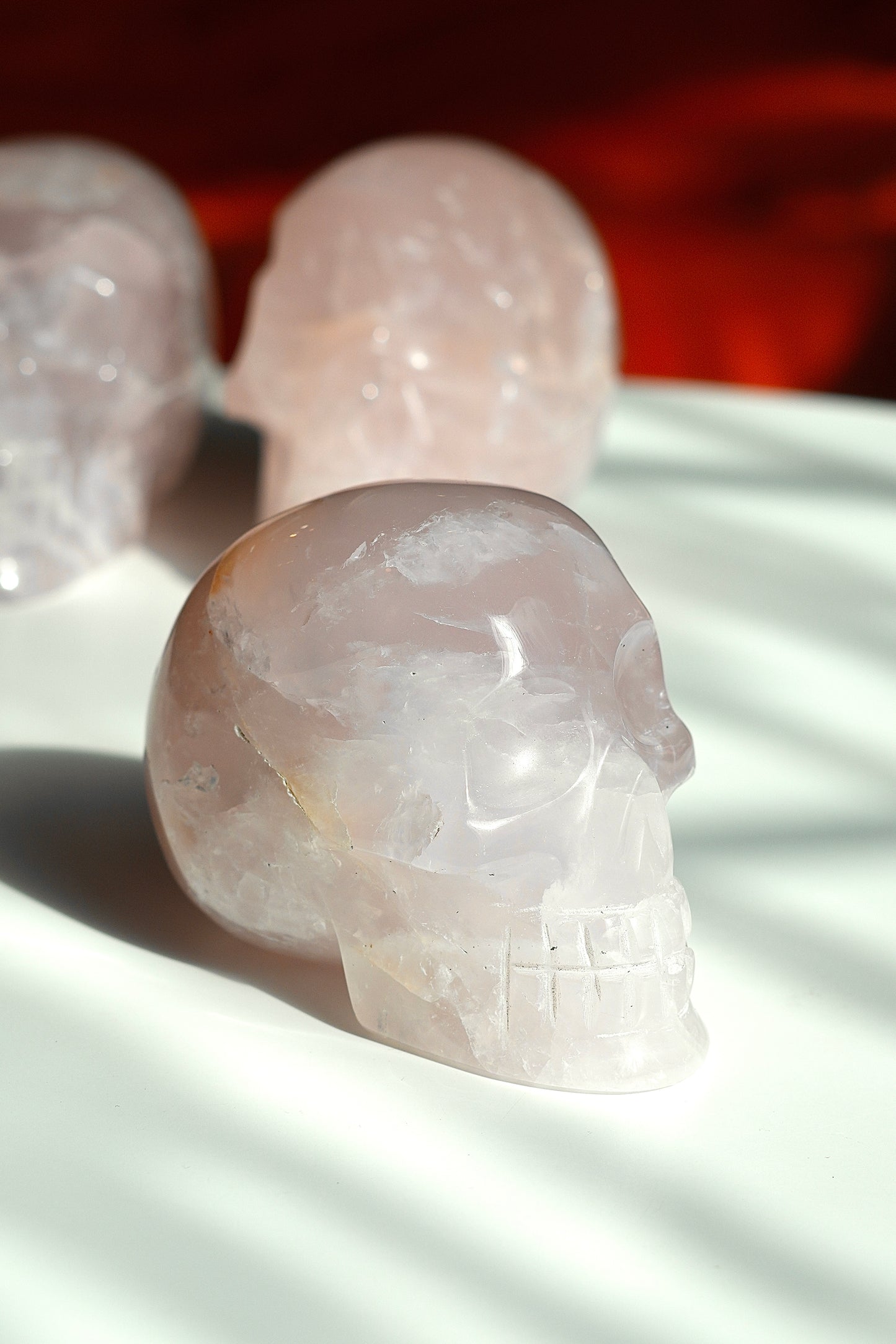 Rose Quartz Skull