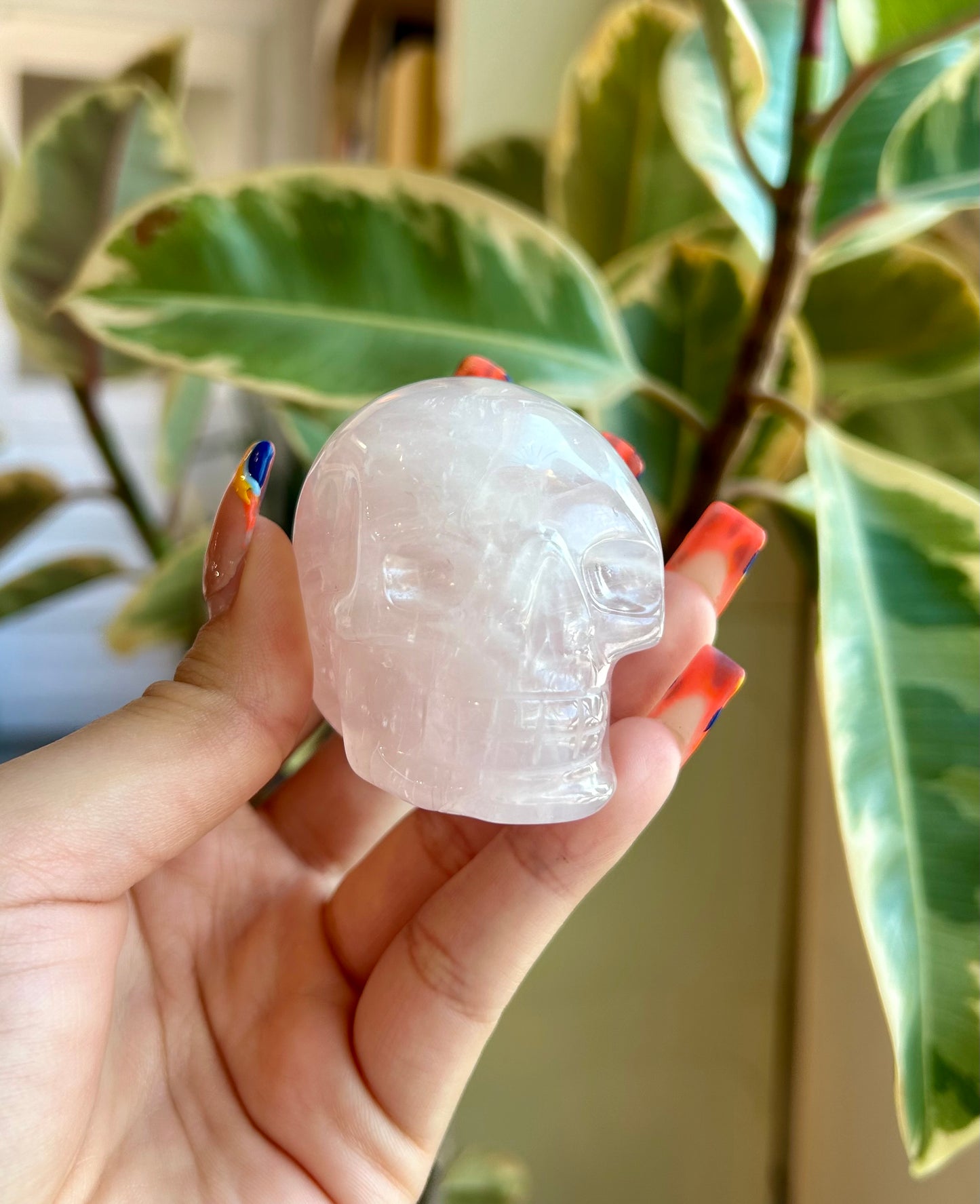 Rose Quartz Skull RQ3
