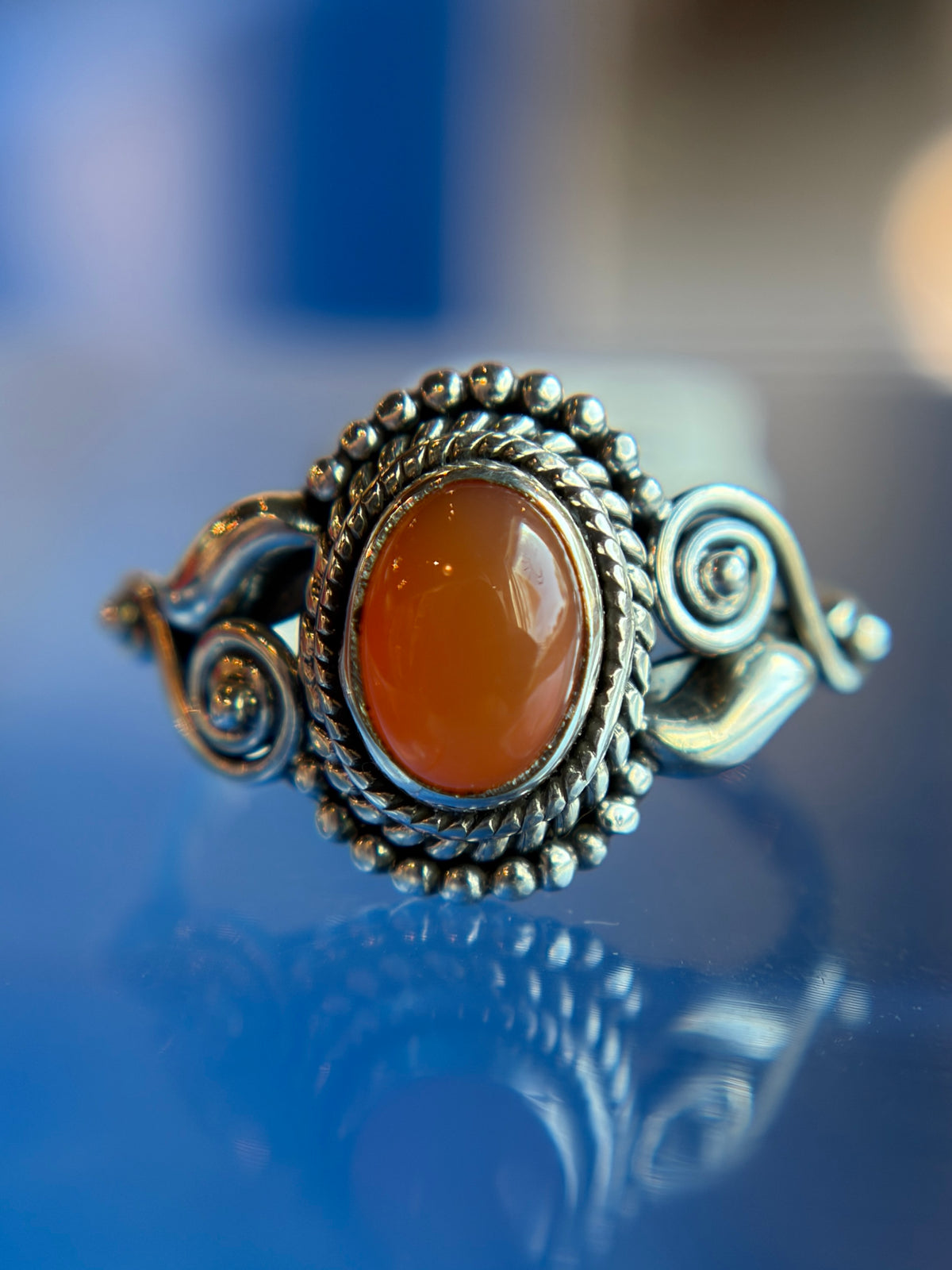 Carnelian Ring Sterling Silver