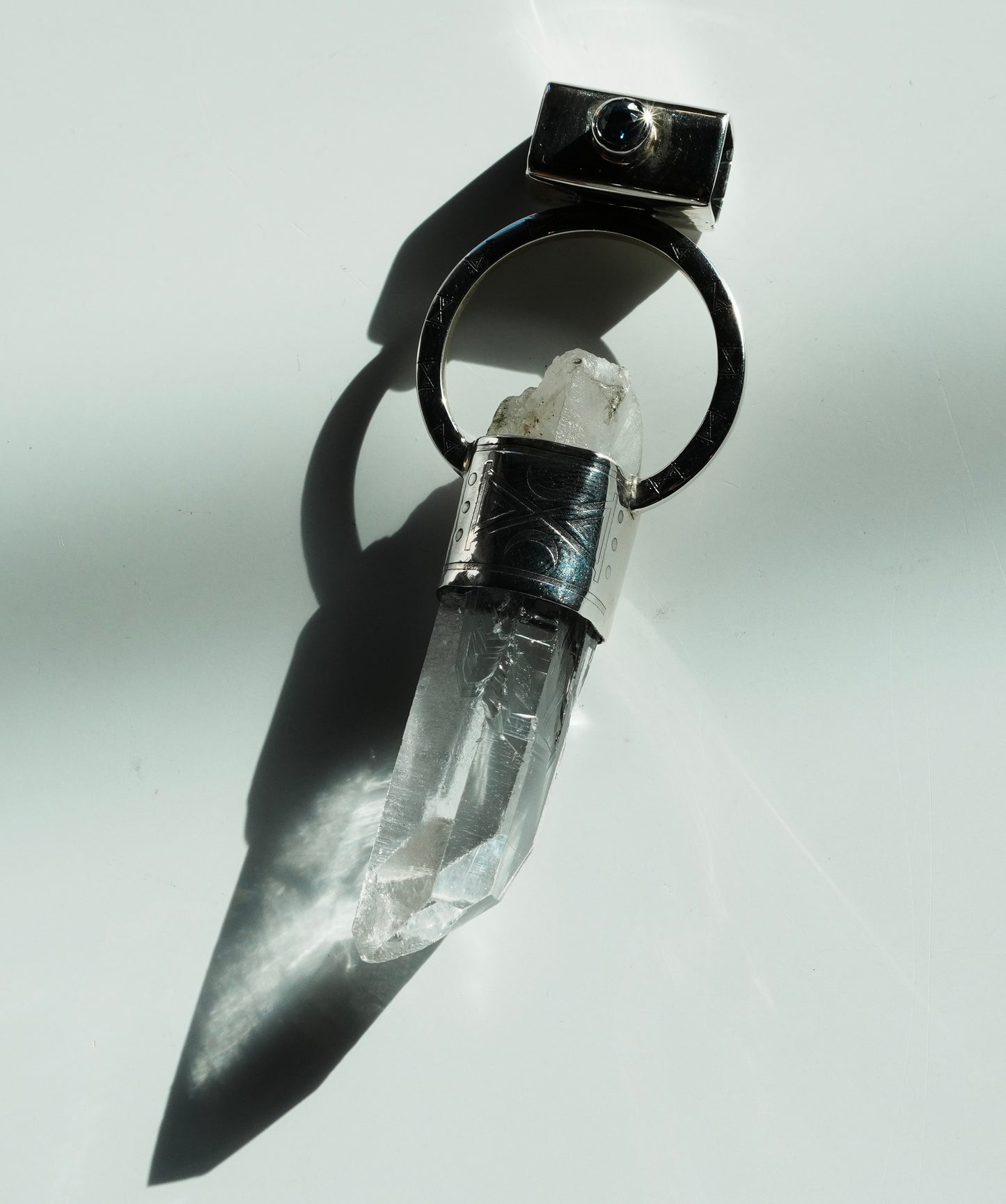 LEMURIAN SAPPHIRE STERLING SILVER PENDANT