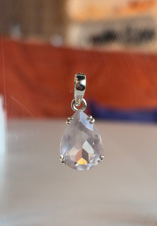 Rose Quartz Necklace Pendant