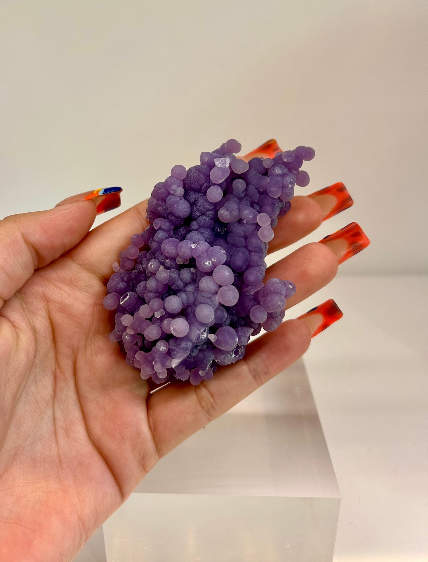 Natural Grape Agate Cluster GA8