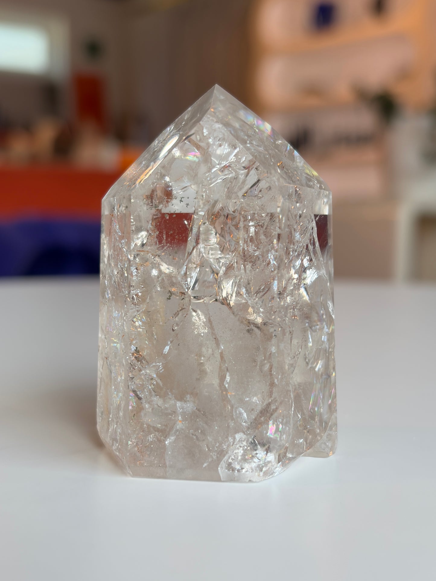 Brazilian Crackle Quartz Tower CQ08