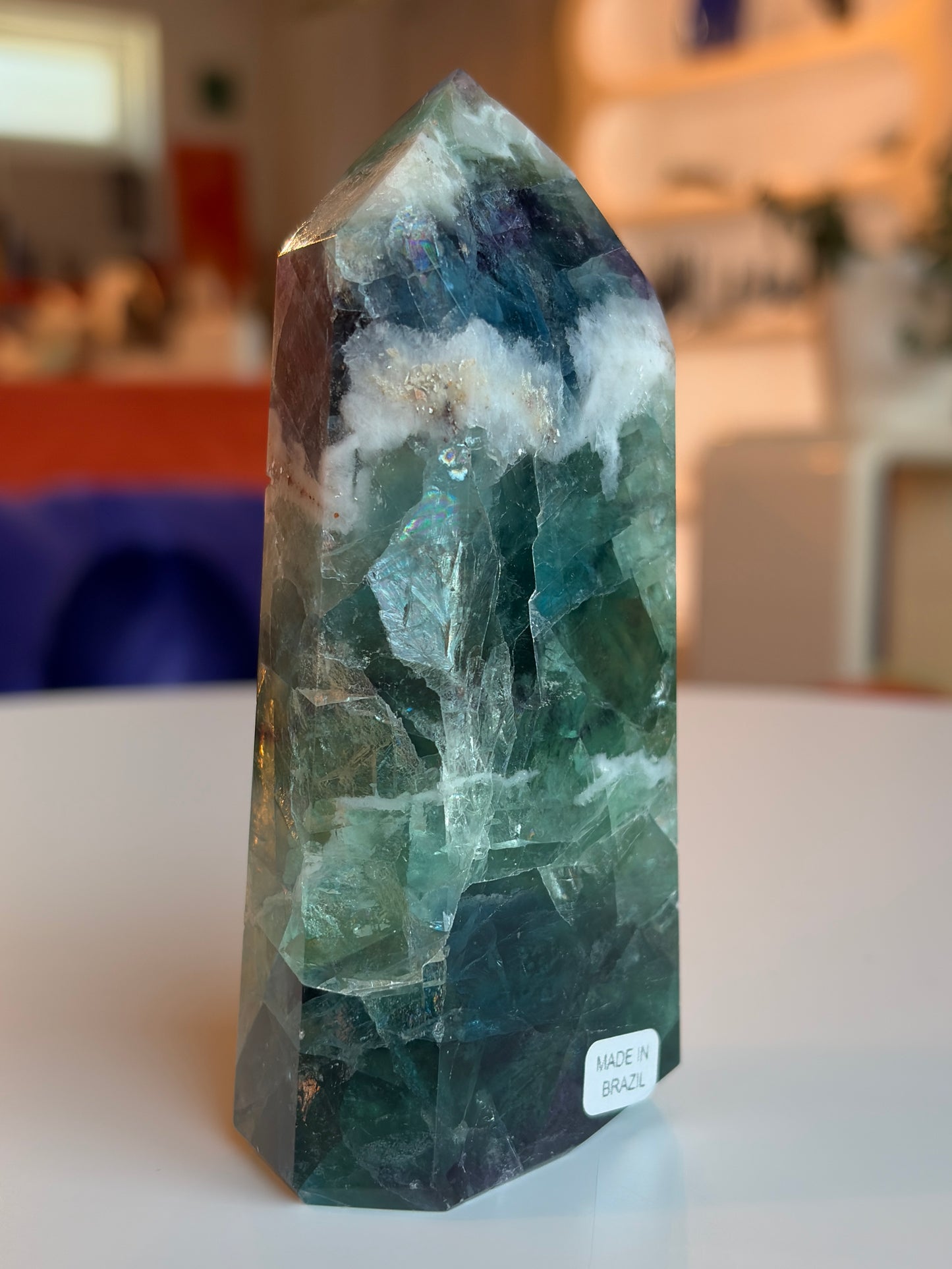 Rainbow Fluorite Tower RF07