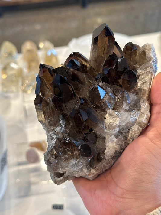 Smoky Quartz Cluster