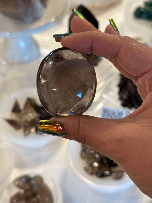 Smoky Quartz Palm Stone
