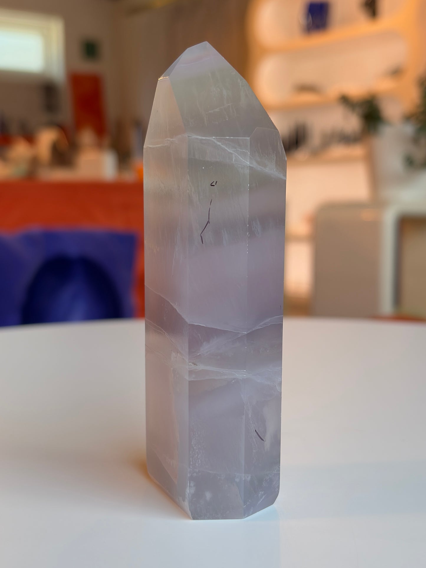 Lavender Rainbow Fluorite Tower LF09