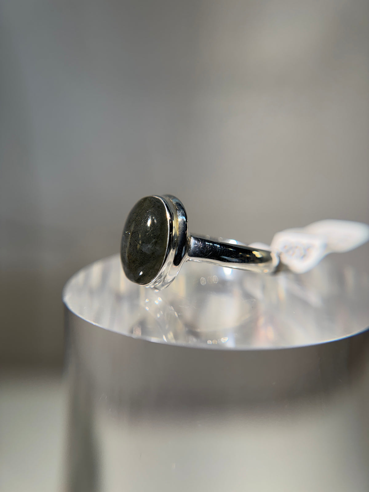 Blue Flash Labradorite Ring Size 10