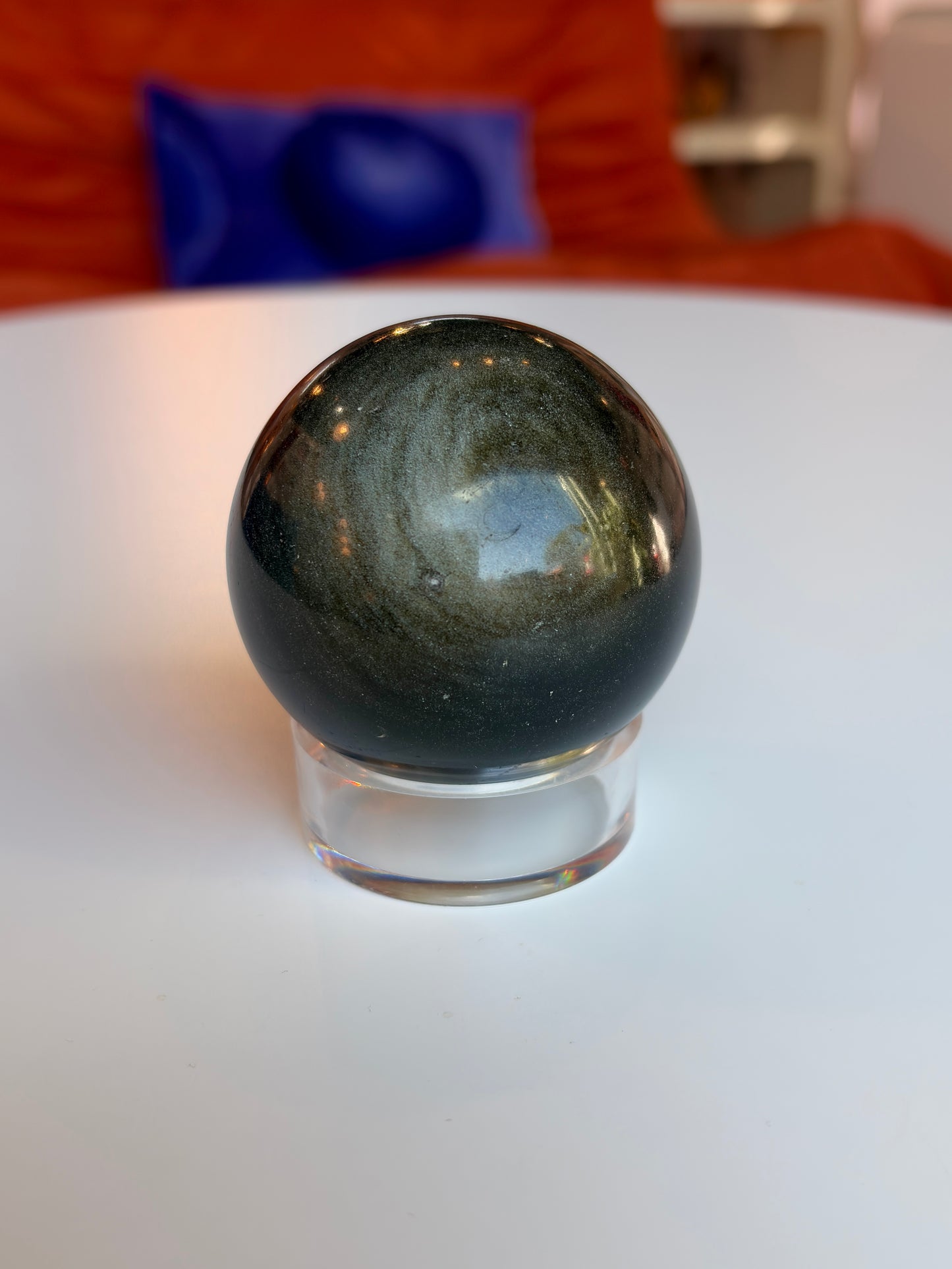 Gold Sheen Obsidian Sphere GS1