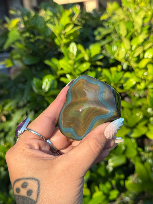 High Grade Polished Rainbow Obsidian from Mexico RO-1