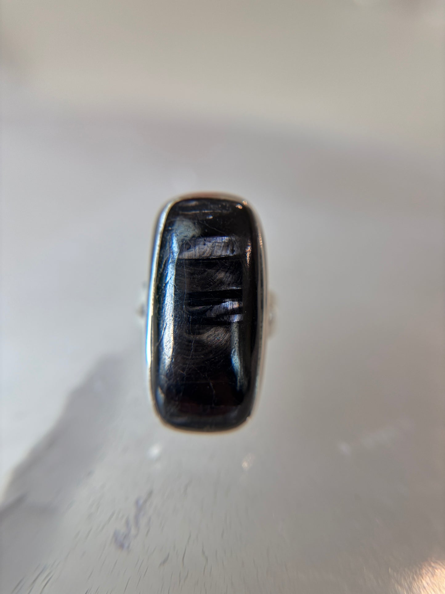Hypersthene Ring Size 5 Sterling Silver