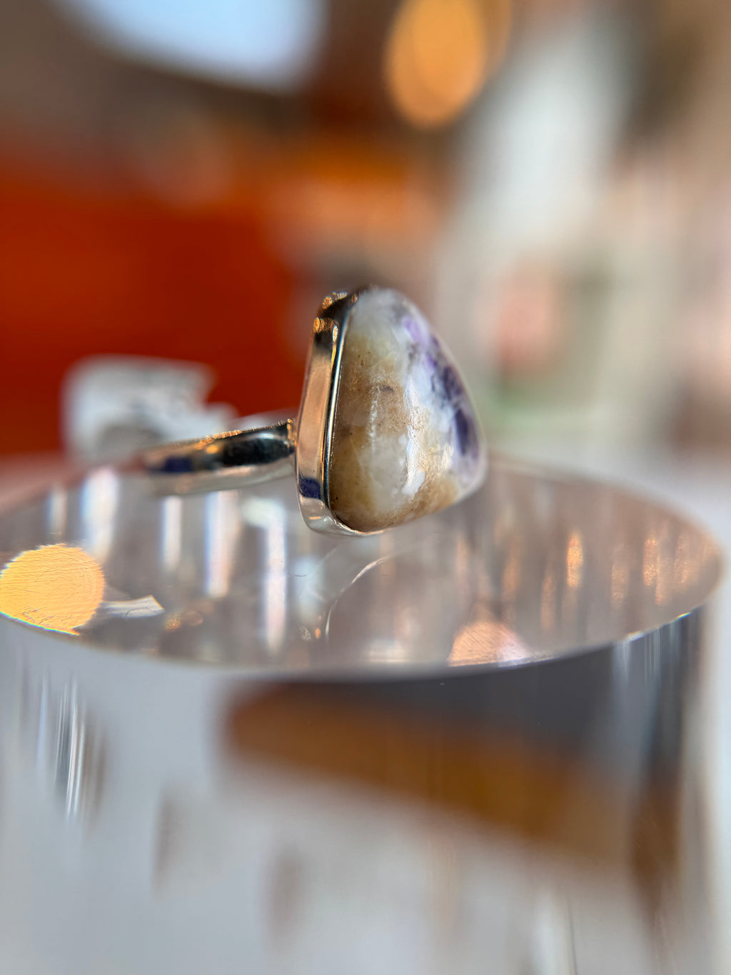 Violet Opal Ring Size 9