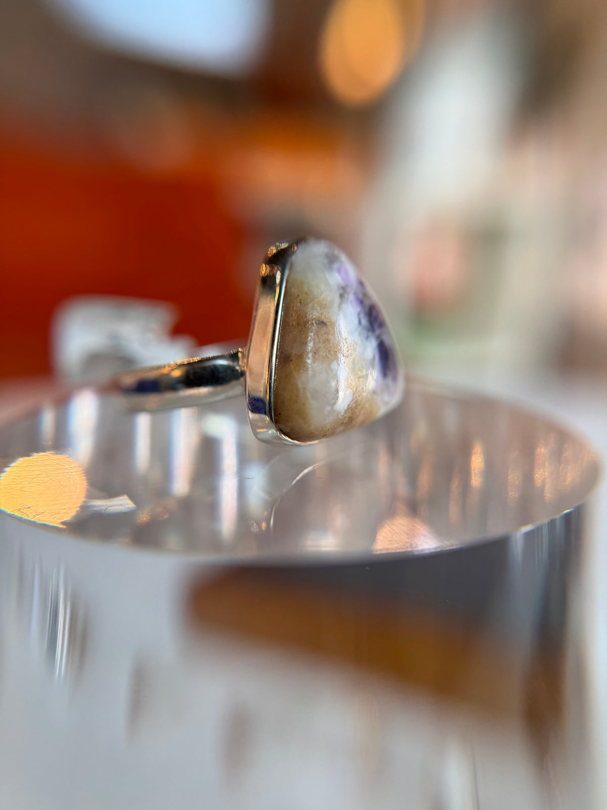 Violet Opal Ring Size 9