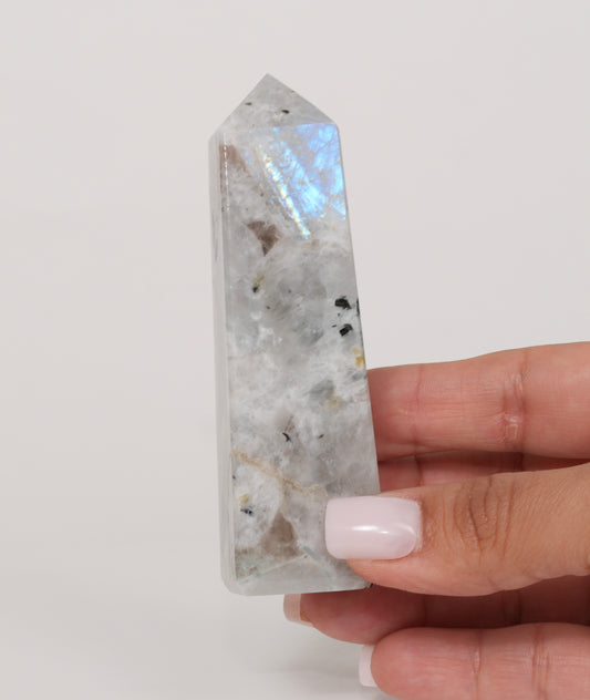 Rainbow Moonstone Obelisk - MS2