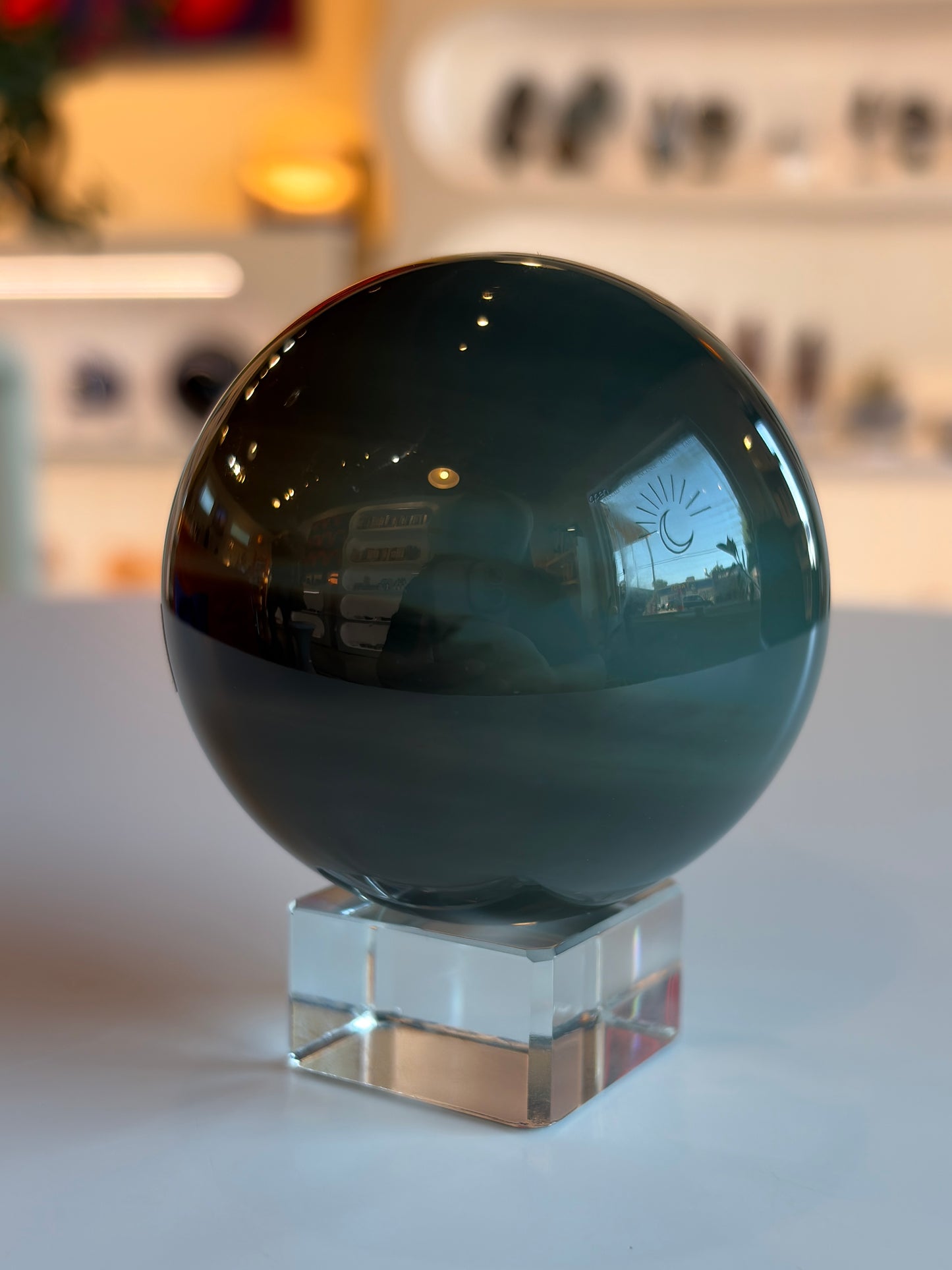 Platinum Obsidian Sphere