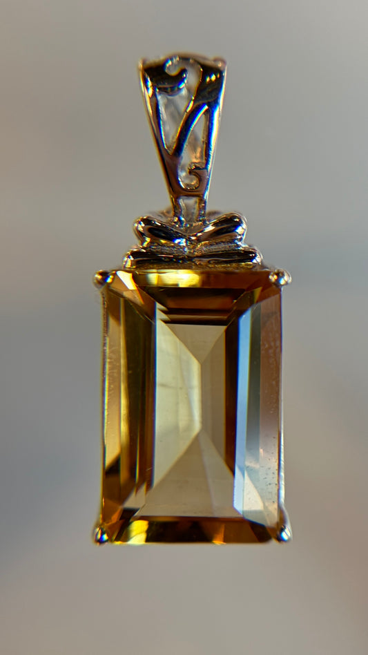 Citrine Necklace Pendant