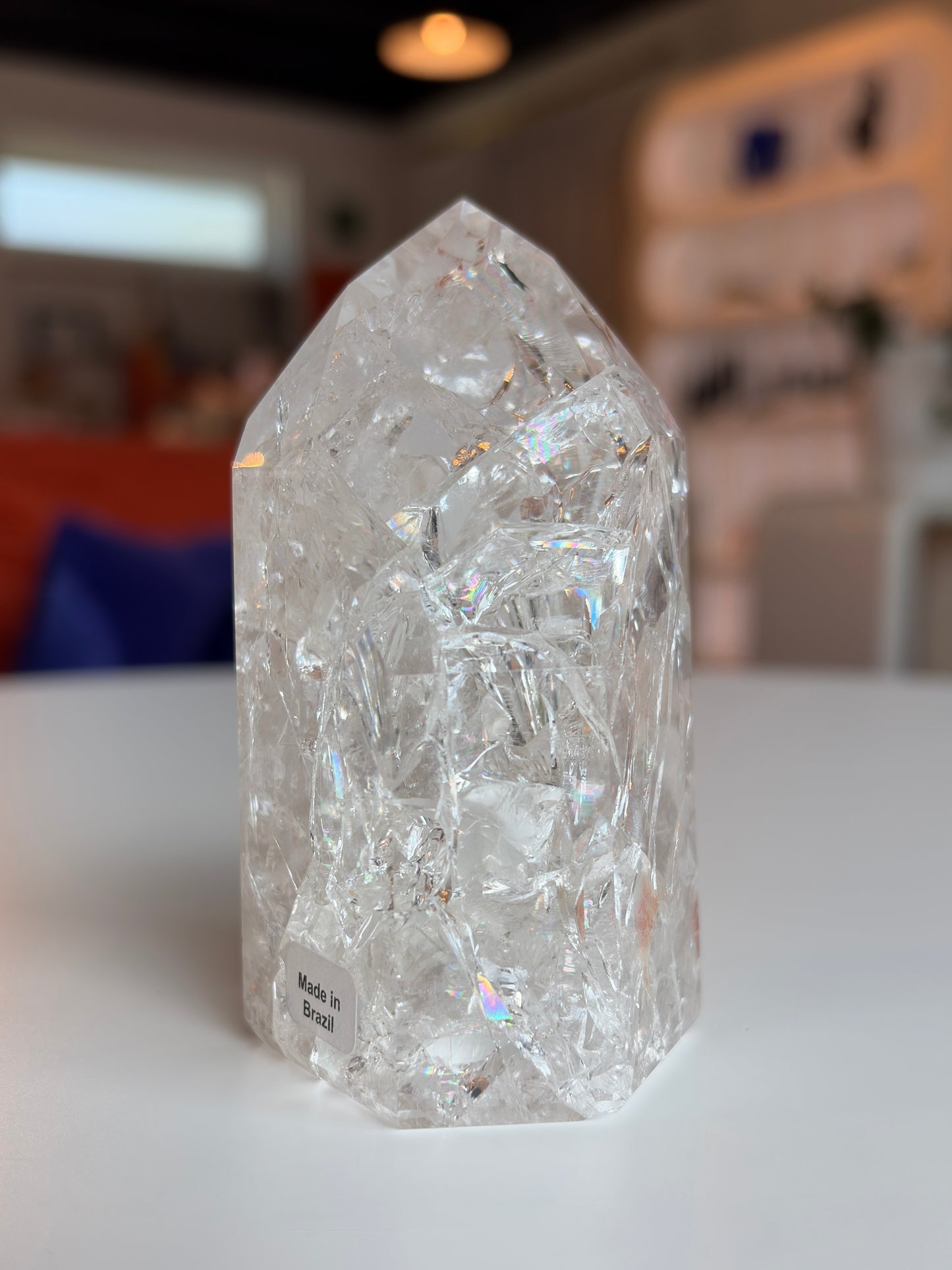 Brazilian Crackle Quartz Tower CQ01