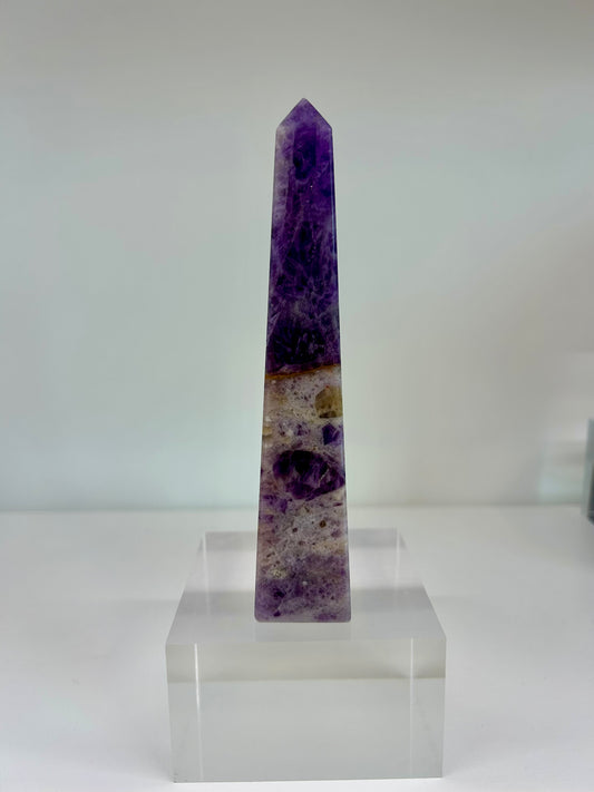 Brazilian Chevron Amethyst Tower -CAT5