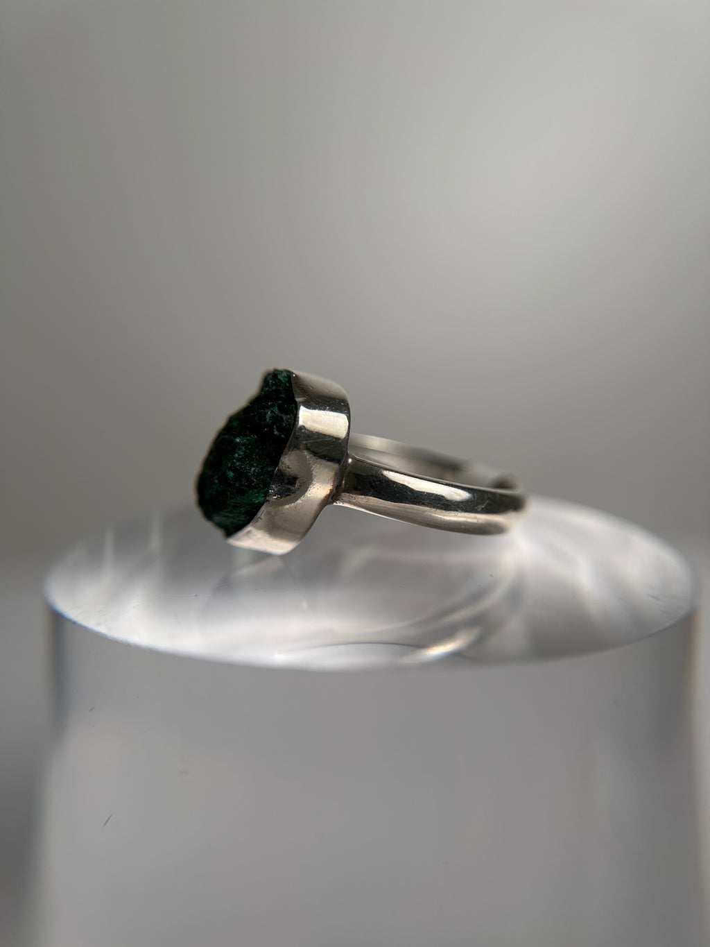 Malachite Druzy Ring Size 11