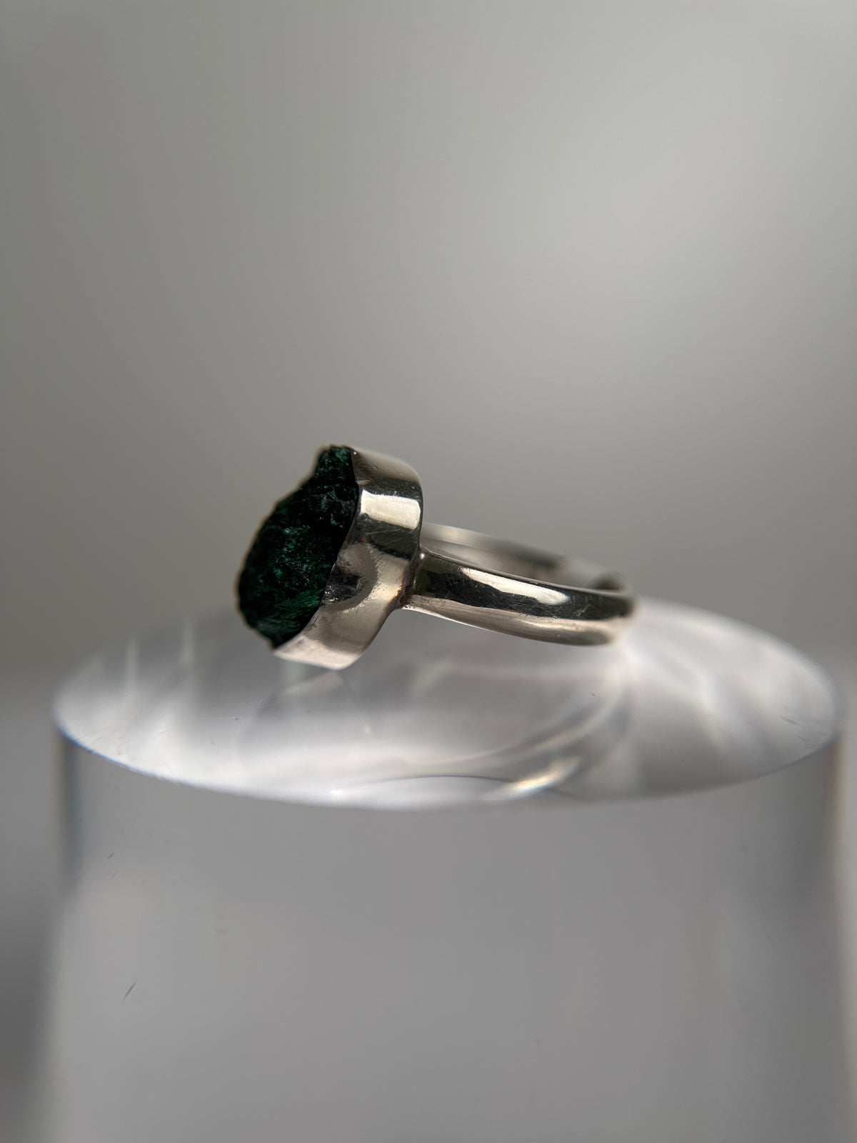 Malachite Druzy Ring Size 11