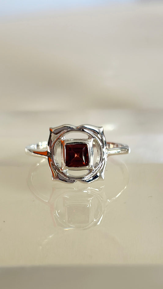 Chakra Collection - Garnet Root Chakra Balance Ring Size 9