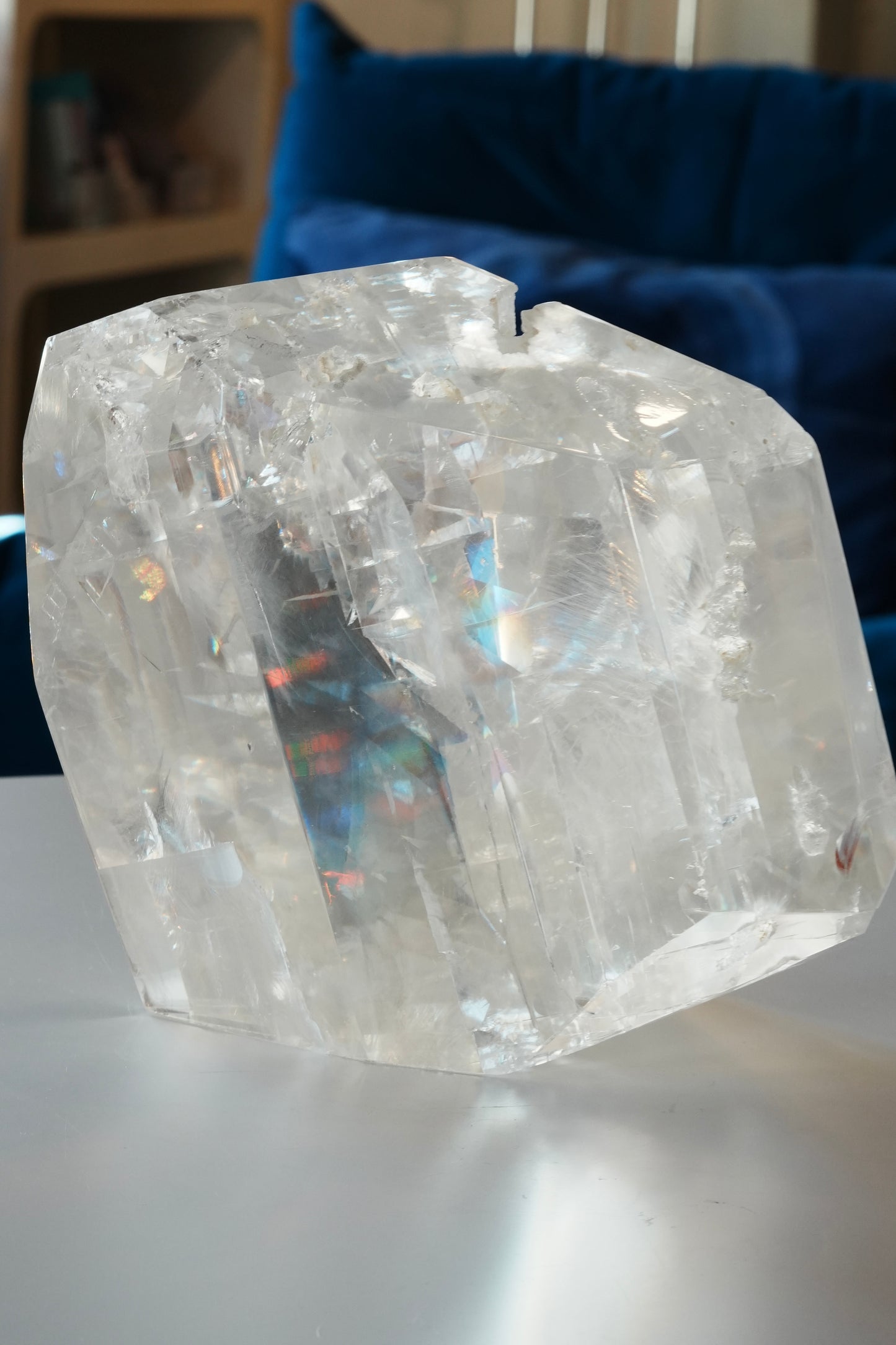 Large Rare Extra Grade Optical Calcite Freeform / Iceland Spar