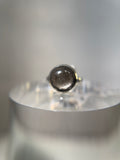 Silver Sheen Obsidian Ring Size 5