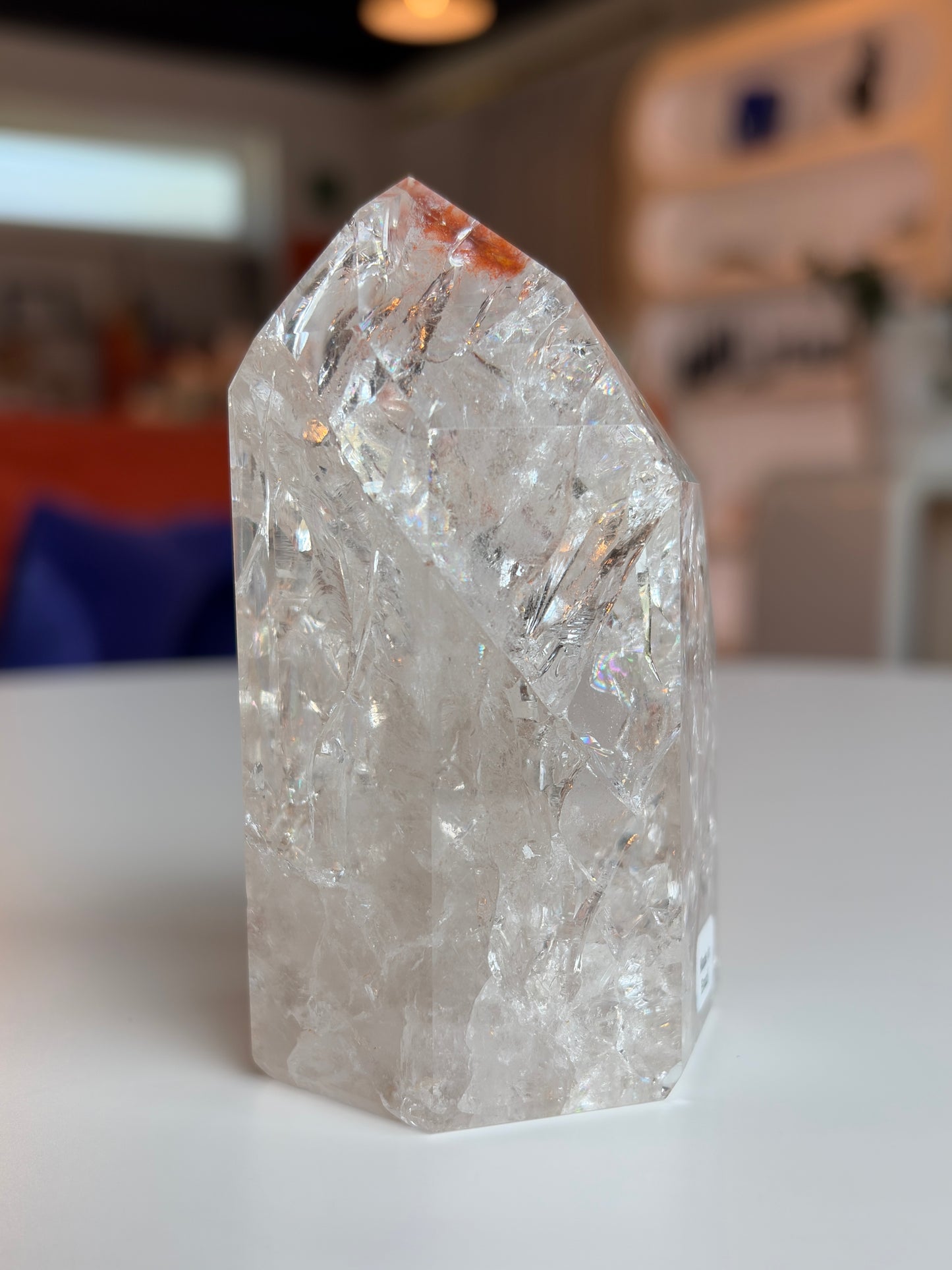 Brazilian Crackle Quartz Tower CQ01