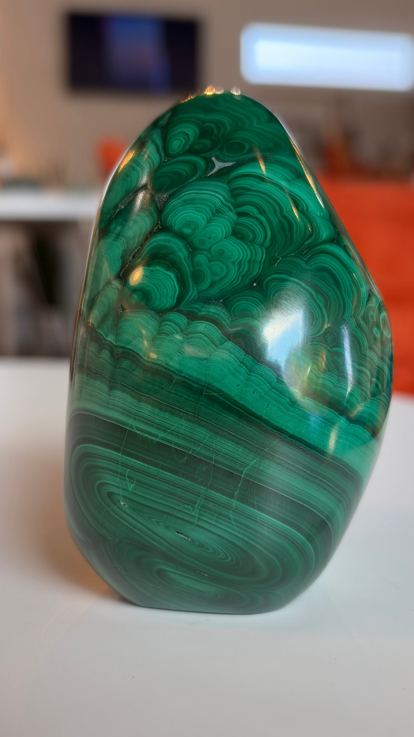 High Grade Polished Malachite Freeform