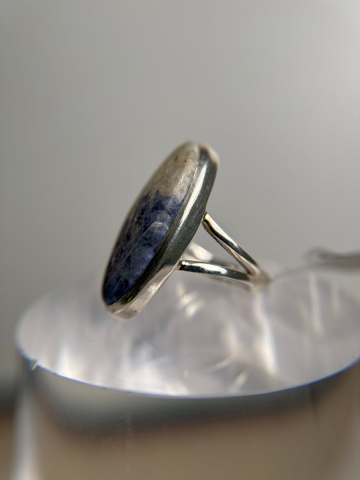 Sodalite Ring Size 5 - Sterling Silver