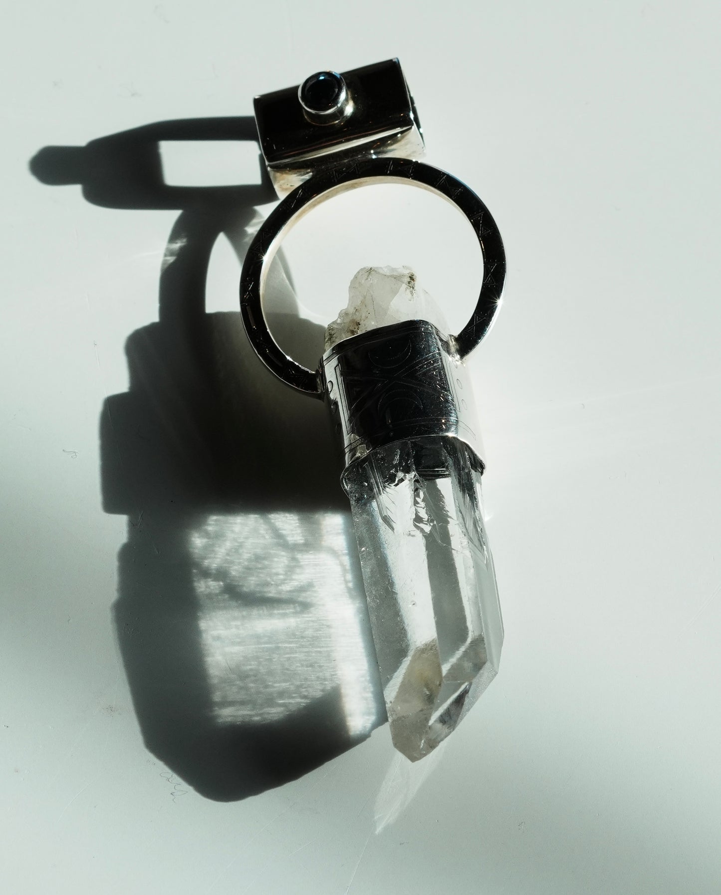 LEMURIAN SAPPHIRE STERLING SILVER PENDANT