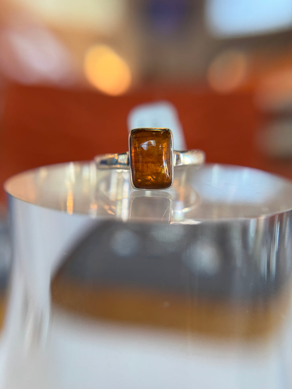 Orange Kyanite Ring Size 9