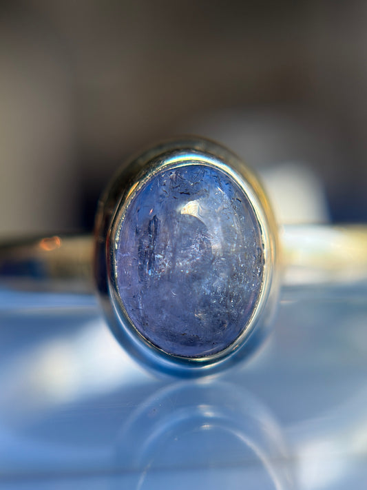 Tanzanite Ring Size 11 Sterling Silver