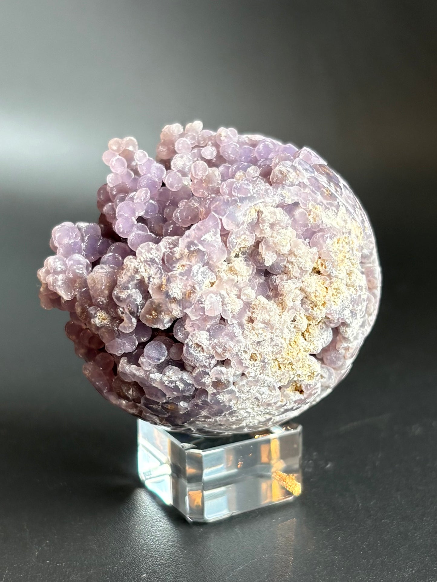 Indonesian Natural Grape Agate Sphere ￼