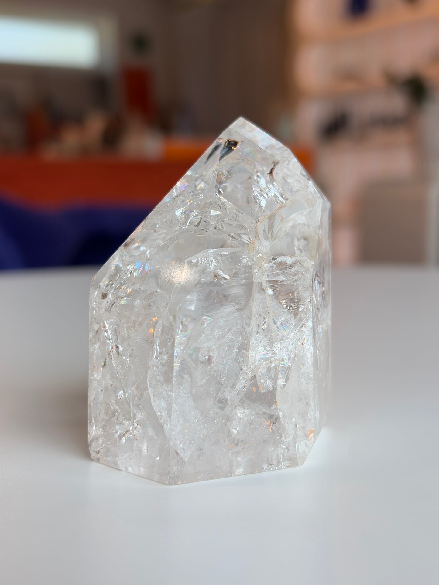 Brazilian Crackle Quartz Tower CQ02