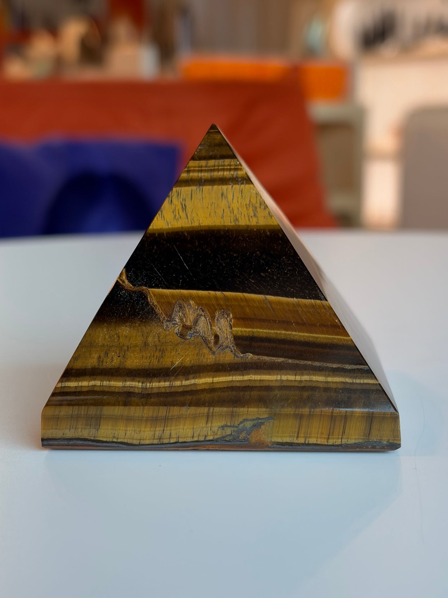 Large Tiger’s Eye Pyramid