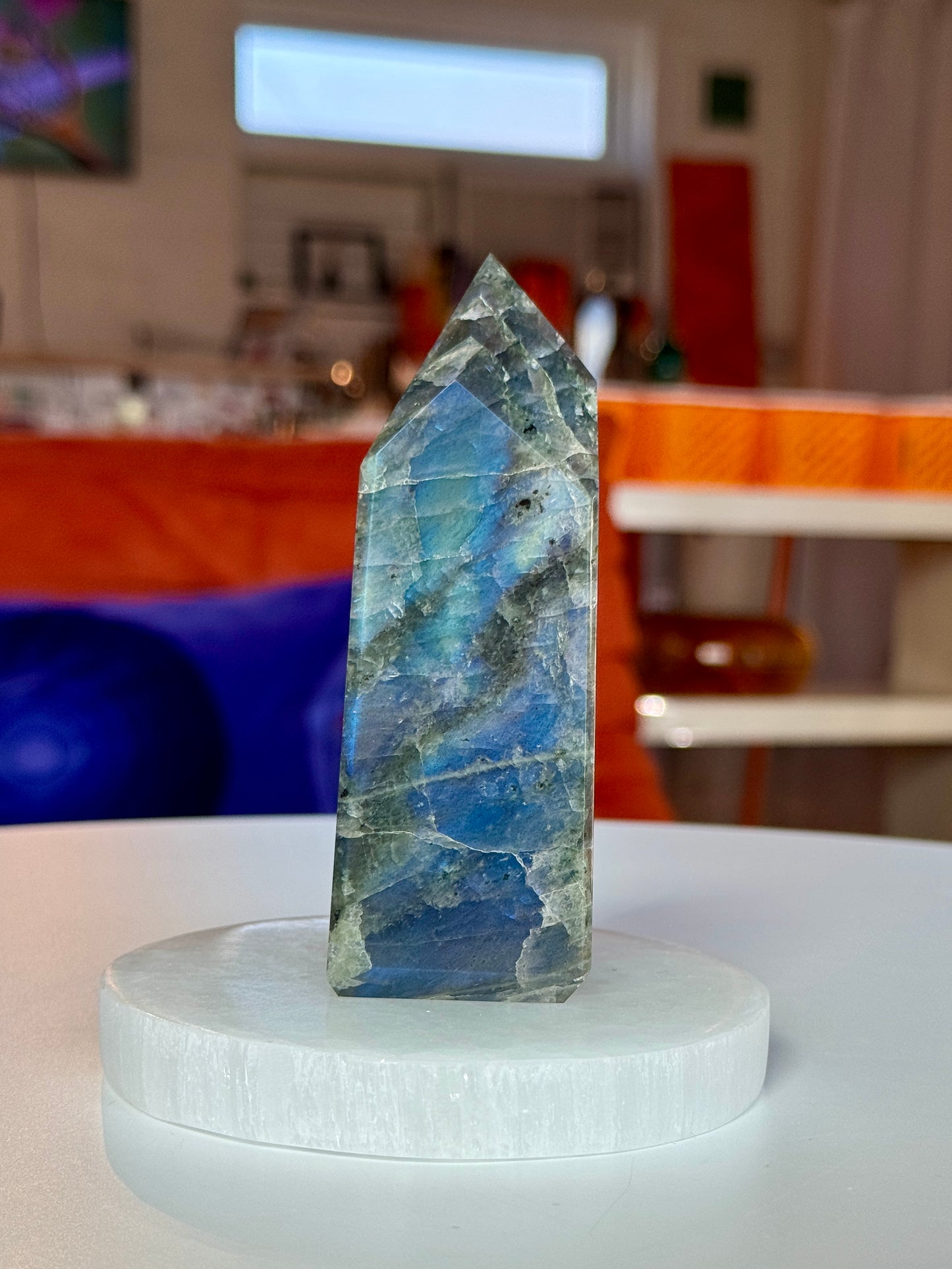 High Flash Labradorite Tower - LB13