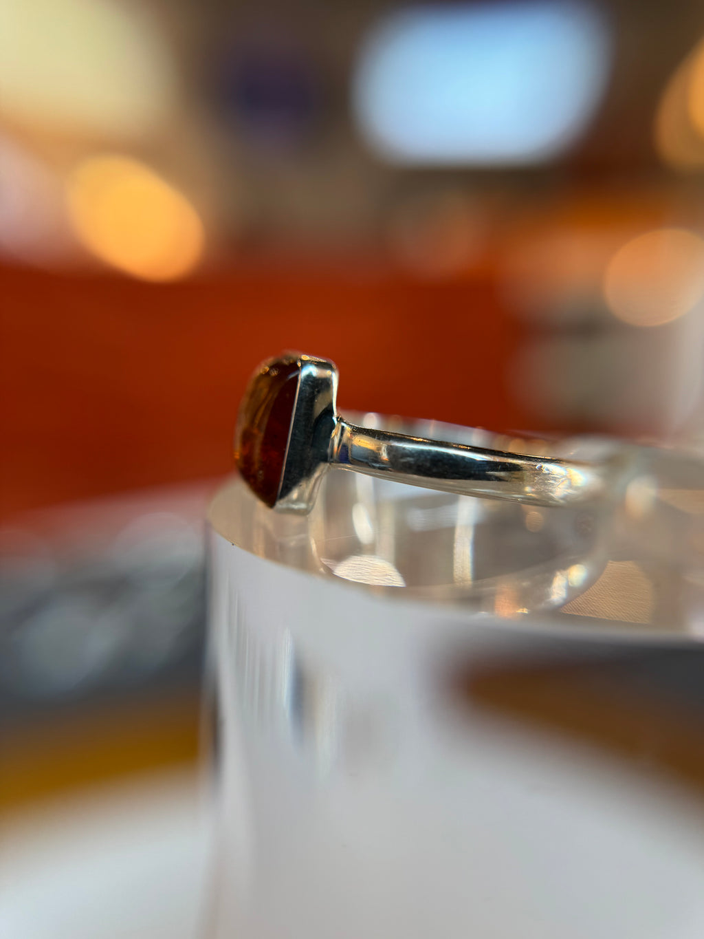 Orange Kyanite Ring Size 9