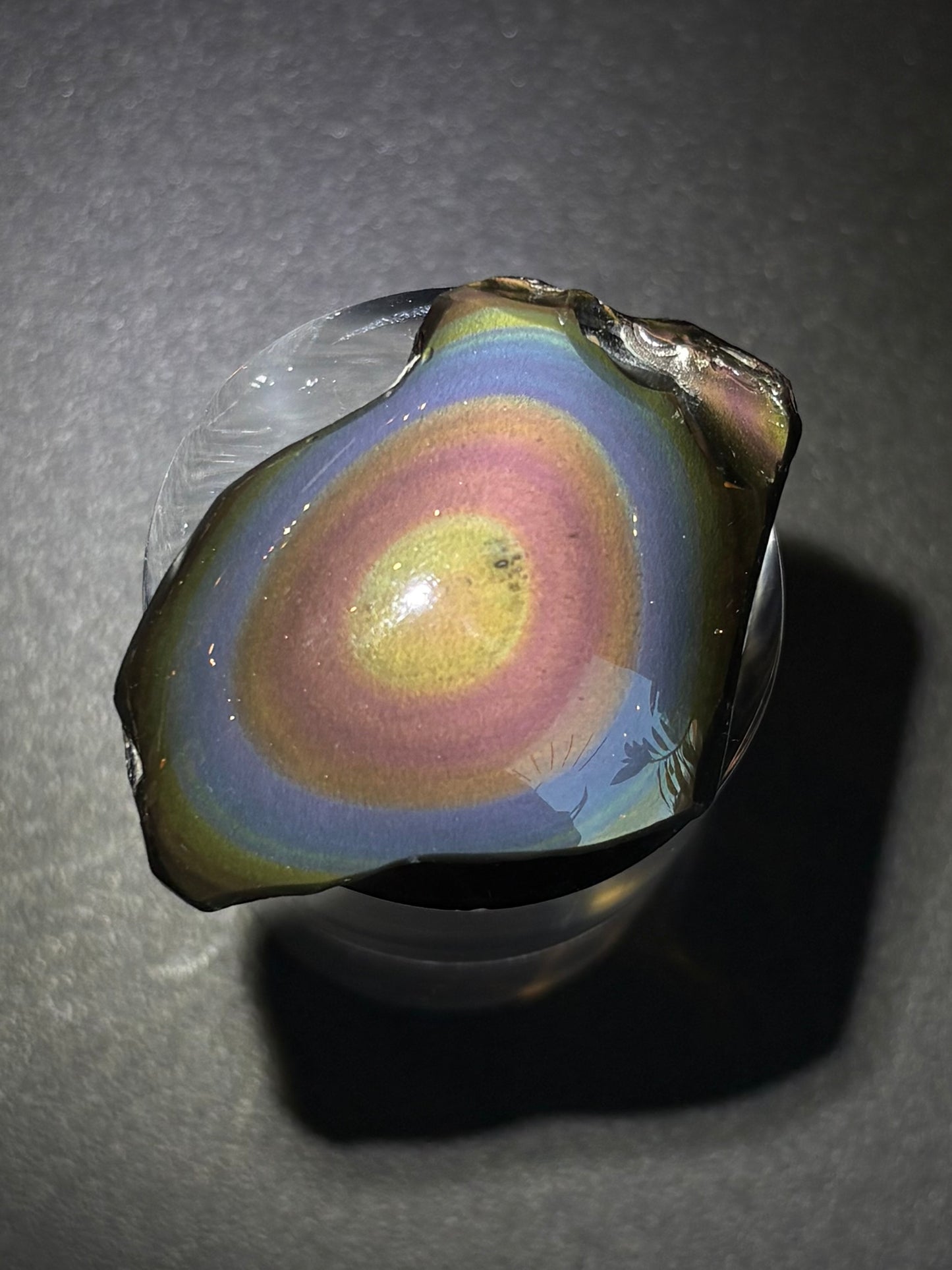 Half Polished Rainbow Obsidian