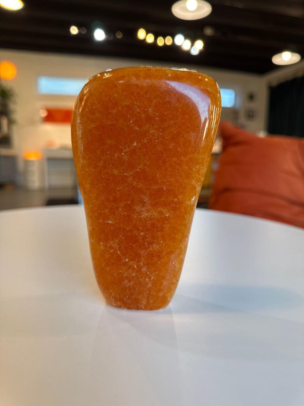 Polished Orange Calcite Freeform