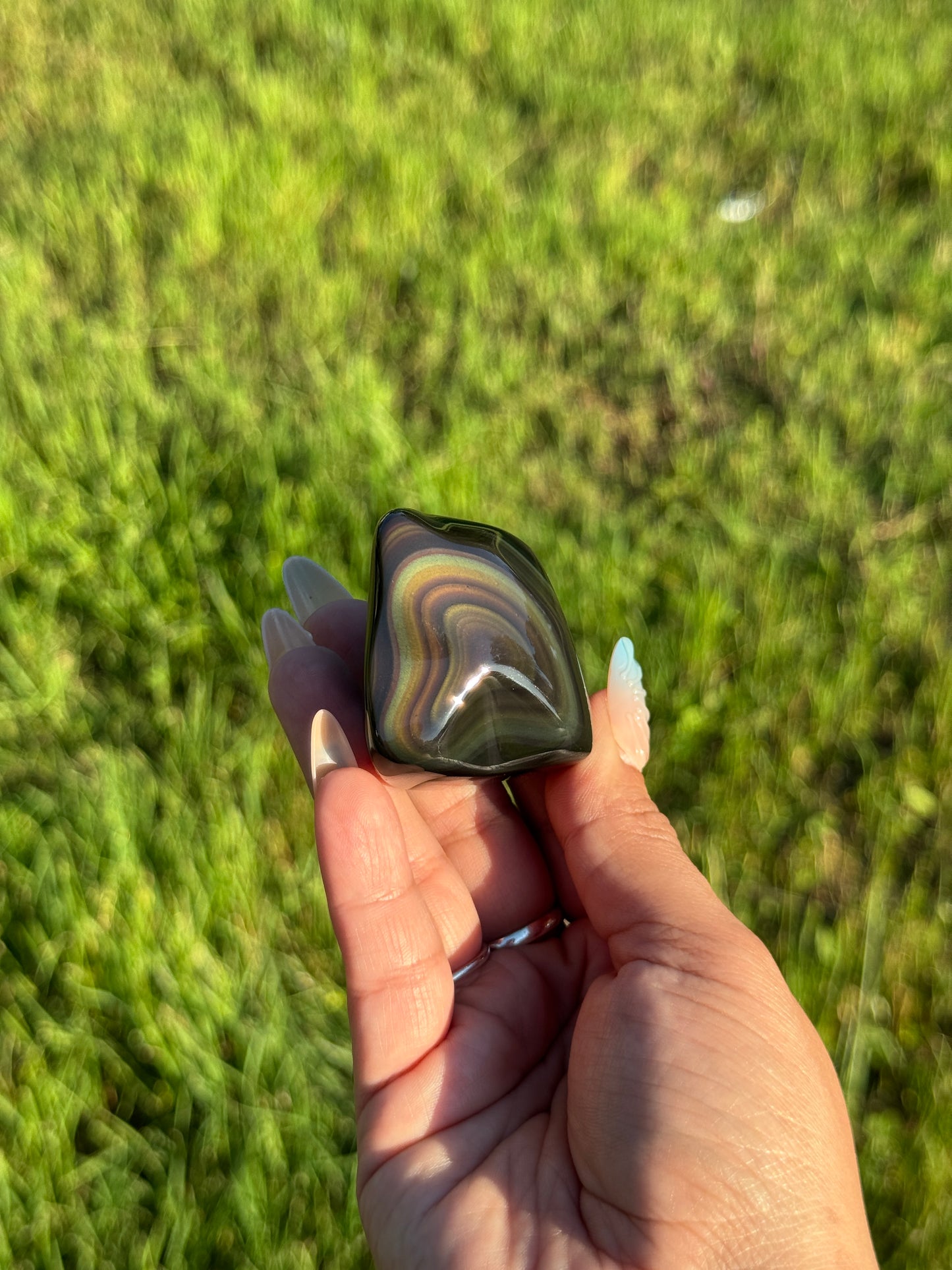 High Quality Rainbow Obsidian Polished Freeform | 📍Mexico RO-6