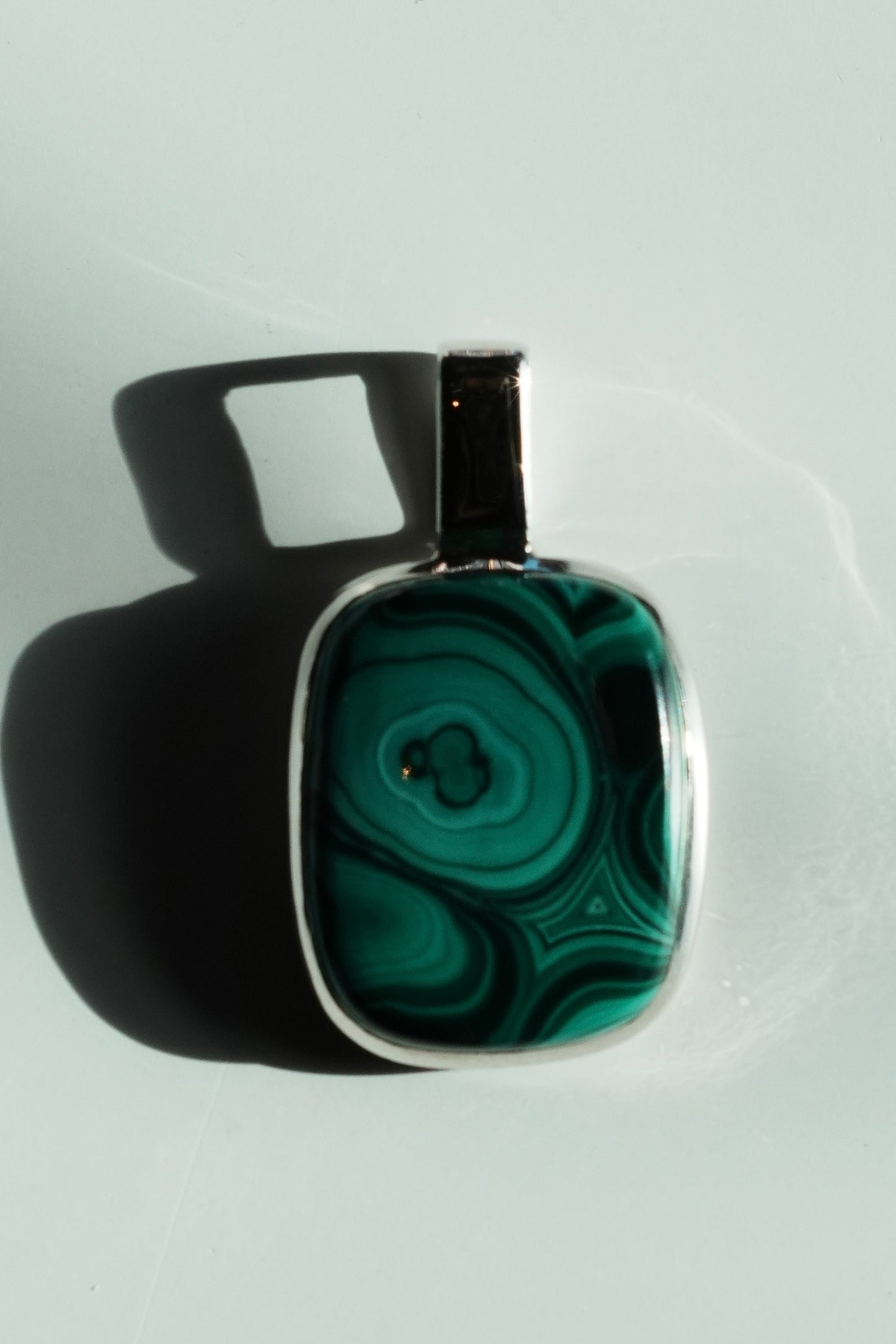 Malachite Sterling Silver Pendant