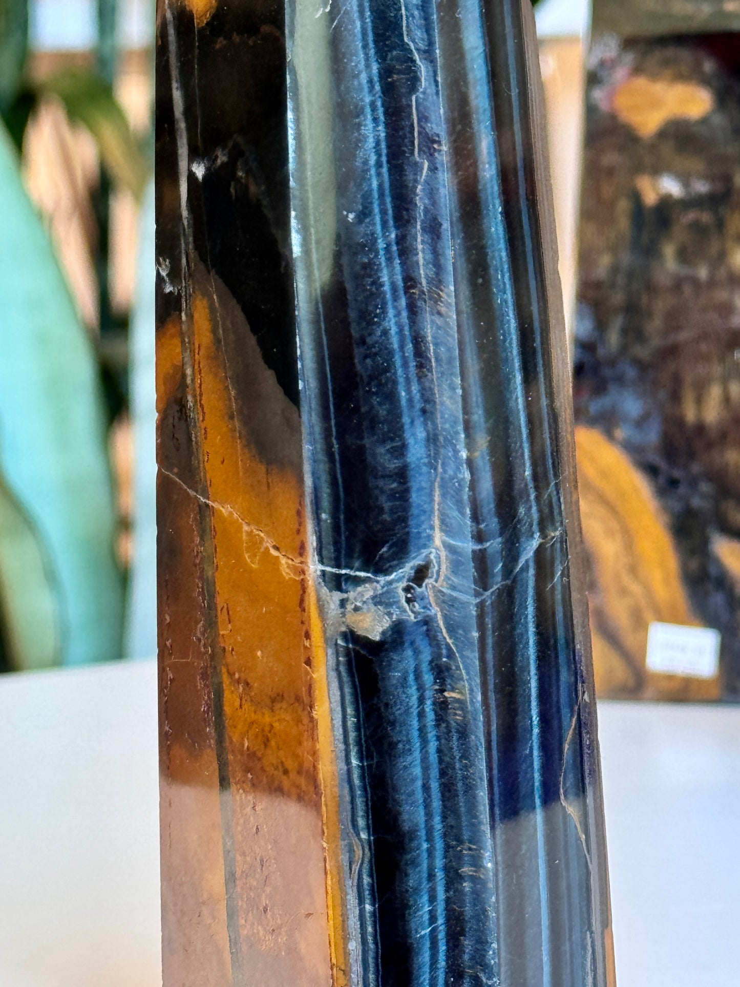 Blue Tigers Eye Tower